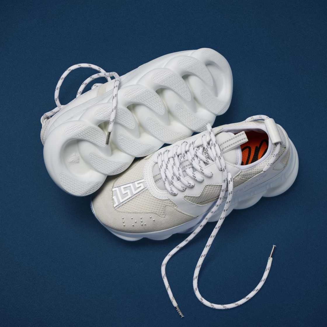 Versace The Chain Reaction Trainers white