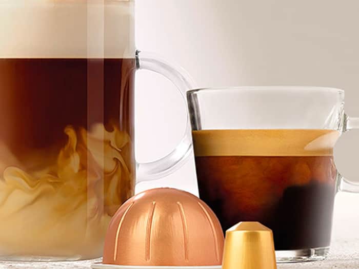Nespresso cup with coffee