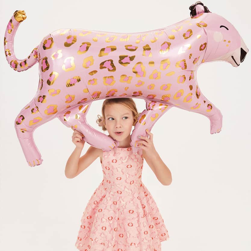 Simonetta baby girl model wearing pink dress