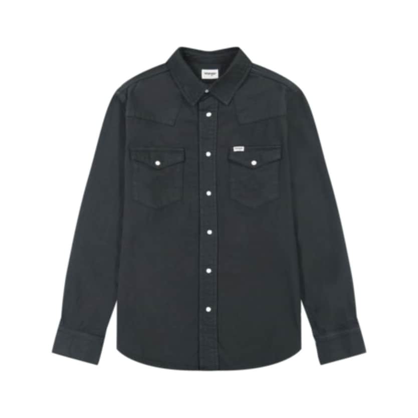 image of a black Wrangler shirt