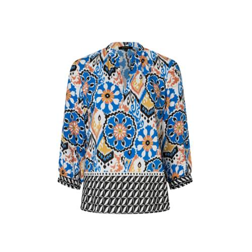 Blouse met ornamentprint van viscose